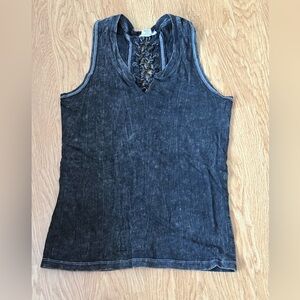 Buckle Vintage Gray Tank Top